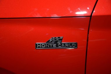 Frankfurt, Almanya, 10 Eylül 2019: Skoda Scala Monte Carlo Iaa 2019