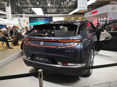 Frankfurt, Almanya, 12-2019: Byton M-byte Iaa 2019