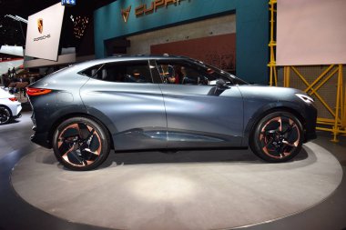 Frankfurt, Almanya, 10 Eylül 2019: Cupra Tavascan kavramı Iaa 2019