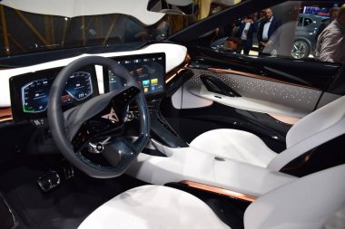 Frankfurt, Almanya, 10 Eylül 2019: Cupra Tavascan kavramı Iaa 2019