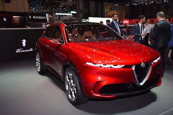 Geneva, Switzerland - March 04, 2019: Alfa Romeo Tonale - Geneva International Motor Show 2019 — Stock Photo, Image