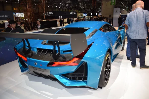 Genewa, Szwajcaria - 04 marca 2019: Arcfox Gt Race Edition - Geneva International Motor Show 2019 — Zdjęcie stockowe