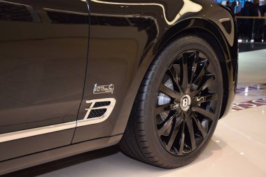 Cenevre, İsviçre - 04 Mart 2019 Bentley W.O. Sürüm - Cenevre Uluslararası Otomobil Fuarı 2019