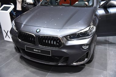 Cenevre, İsviçre - Mart 06, 2019: Bmw X2 M35i - Cenevre Uluslararası Otomobil Fuarı 2019
