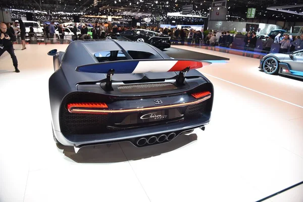 Genebra, Suíça - 04 de março de 2019: Bugatti Chiron Sport - Geneva International Motor Show 2019 — Fotografia de Stock