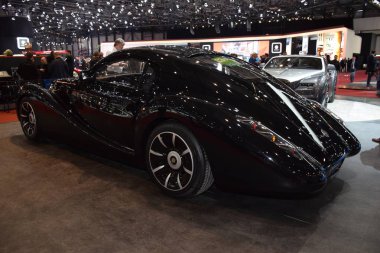 Cenevre, İsviçre - 03 Mart 2019: Eadon Green Black Cuillin - Cenevre Uluslararası Otomobil Fuarı 2019