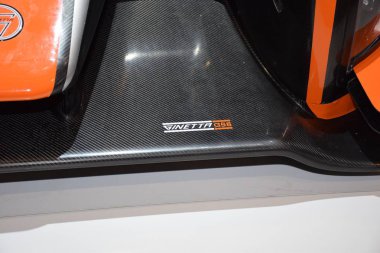 Cenevre, İsviçre - 3 Mart 2019: Ginetta G58 - Cenevre Uluslararası Otomobil Fuarı 2019