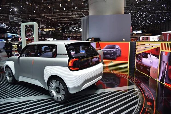 Geneva, Switzerland - March 05, 2019: Fiat Centoventi Concept - Geneva International Motor Show 2019 — Stock Photo, Image