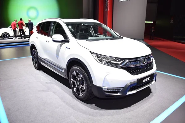 Ginevra, Svizzera - 05 marzo 2019: Honda CR-V Hybrid - Salone Internazionale dell'Automobile di Ginevra 2019 — Foto Stock