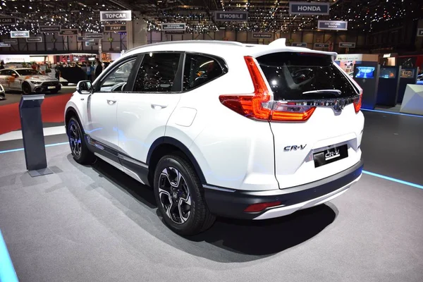 Geneva, Switzerland - Maret 05, 2019: Honda CR-V Hybrid - Geneva International Motor Show 2019 — Stok Foto