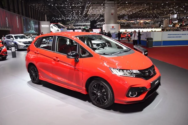 Ginebra, Suiza - 05 de marzo de 2019: Honda Jazz - Salón Internacional del Automóvil de Ginebra 2019 — Foto de Stock