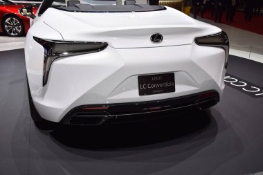 Geneva, Switzerland - March 04, 2019: Lexus LC Convertable Concept - Geneva International Motor Show 2019