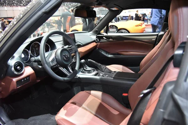 Geneva, Switzerland - March 06, 2019: Mazda MX-5 Roadster - Geneva International Motor show 2019 — 스톡 사진