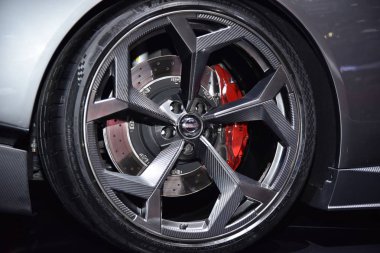 Cenevre, İsviçre - 04 Mart 2019: Nissan Gt R Cenevre Uluslararası Otomobil Fuarı 2019