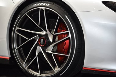 Geneva, Switzerland - March 05, 2019: Pininfarina Battista - Geneva International Motor Show 2019