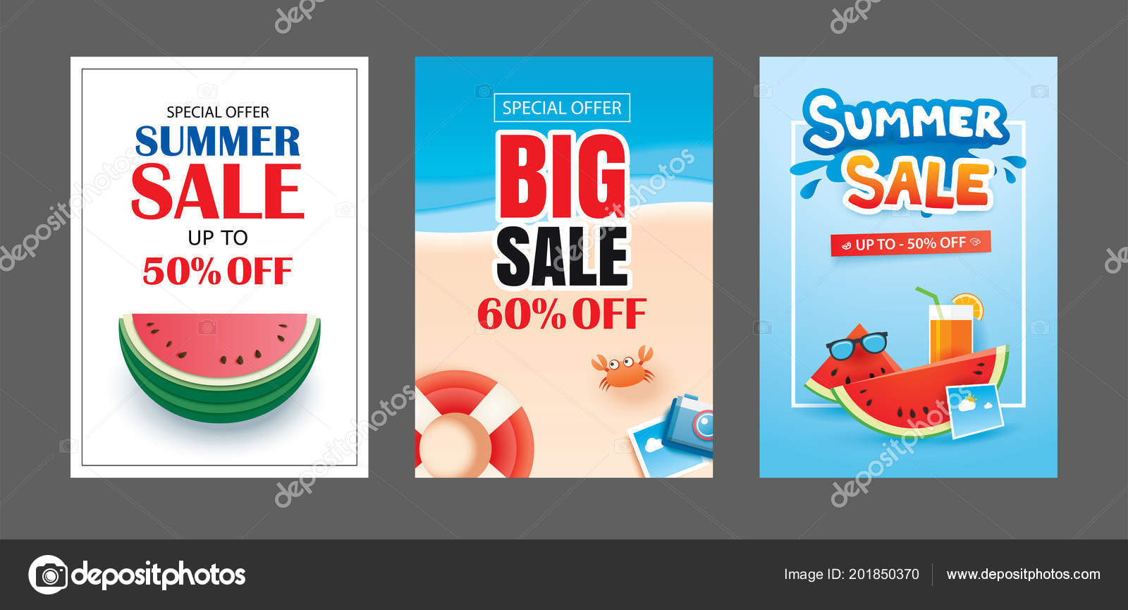 Summer Sale Banner Templates Paper Art Craft Style Vector ... Summer Sale Banner Templates Paper Art Craft Style Vector ...