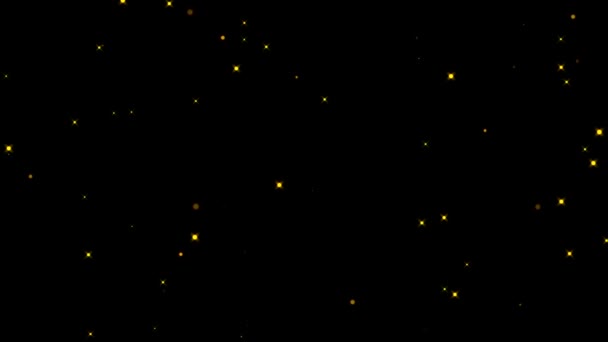 Абстрактний Боке Золоті Частки Блискучого Фону Змінити Режим Екрана Шарі — стокове відео