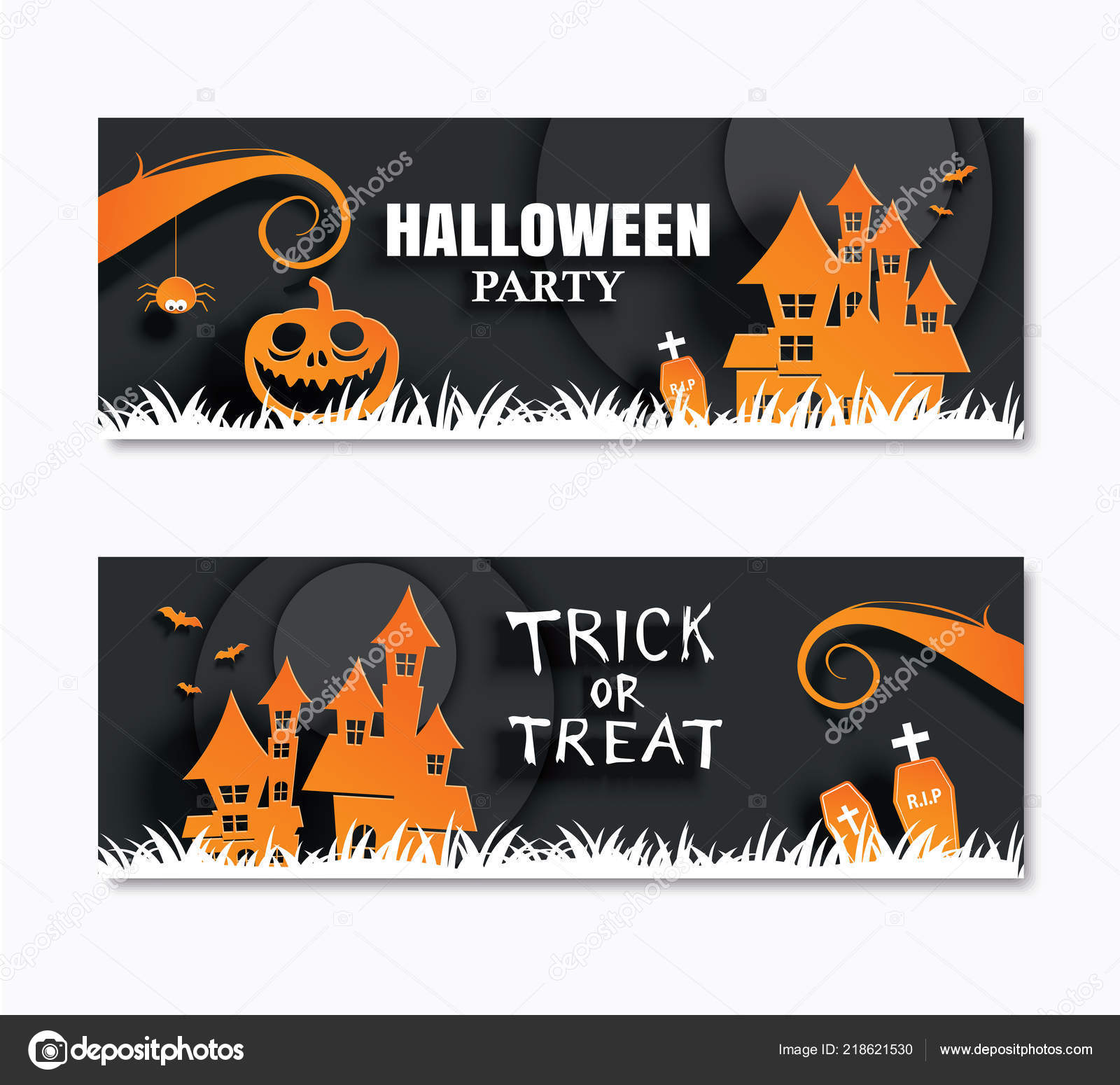 Halloween Party Transparent Zaproszenia Kartki życzeniami Sztuka Tło