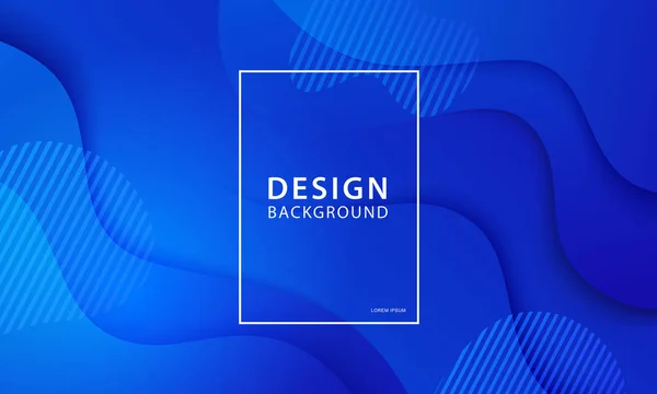 Fond de conception de bannière de forme fluide. Liquide géométrique bleu — Image vectorielle