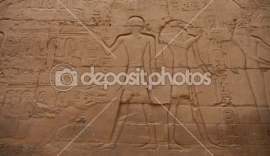 karnak tapınağında Mısır hiyeroglif