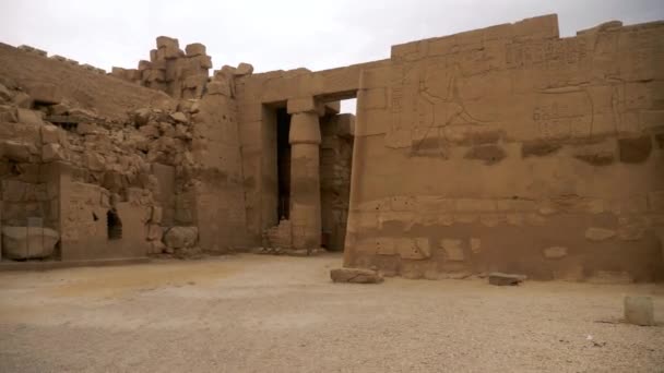 Karnak Egyptische tempel in Luxor — Stockvideo