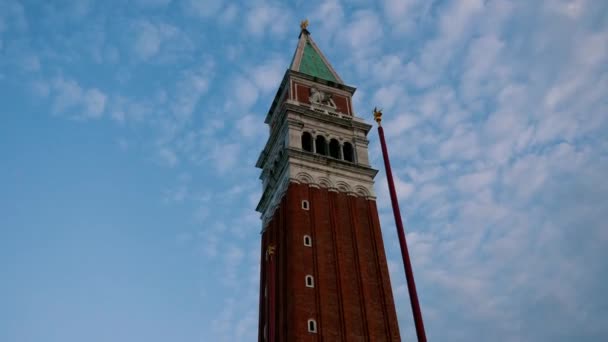 Saint Mark's Tower in Venice — Stock Video