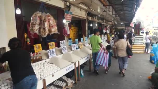 Vente de riz au marché des philippines — Video