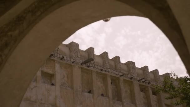 Tradiční architektura Súq na Středním východě — Stock video
