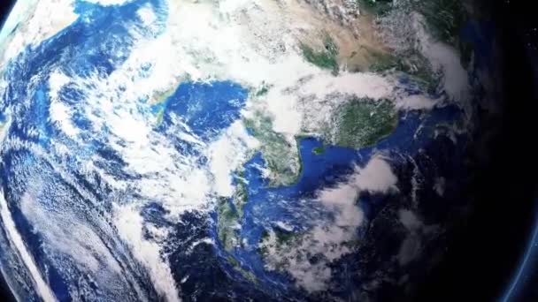 Earth zoom out Bangkok Tayland yakınlaştırma — Stok video