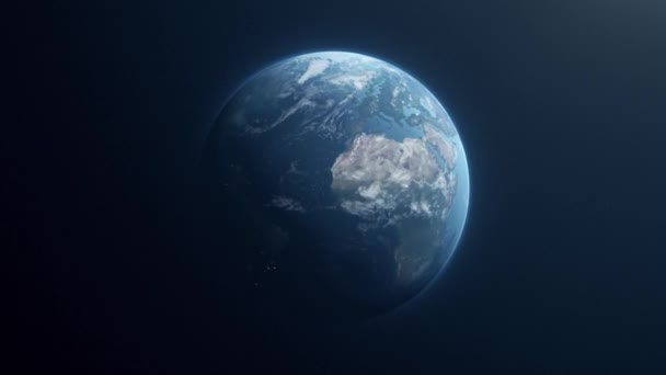 地球ズームイン縮小 — ストック動画
