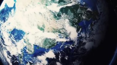 Dünya zoom out Pekin Çin yakınlaştırma