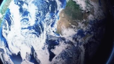 Earth zoom out Down Cape Town Güney Afrika