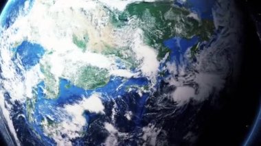 Earth zoom out off Seul Güney Kore