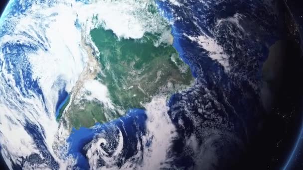 Jorden zooma in Zooma ut Brasilia Brasilien — Stockvideo