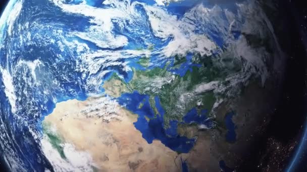 Earth zoom in Pomniejsz Berno Szwajcaria — Wideo stockowe