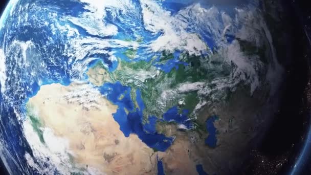 地球ズームインズームアウトブラチスラバスロバキア — ストック動画
