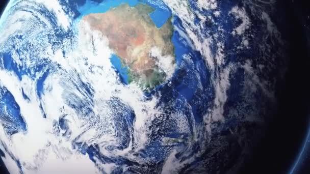 Vergrößern Sie die Erde in canberra australia — Stockvideo