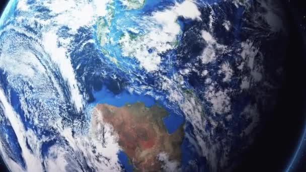 Earth zoom in Pomniejsz Dili Timor Wschodni — Wideo stockowe