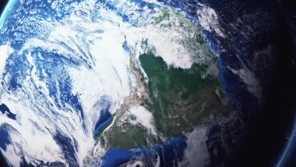 Zoom sulla Terra Ingrandisci La Paz Bolivia — Video Stock