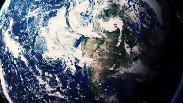 Earth Zoom In Zoom Out Los Angeles California Estados Unidos — Vídeos de Stock