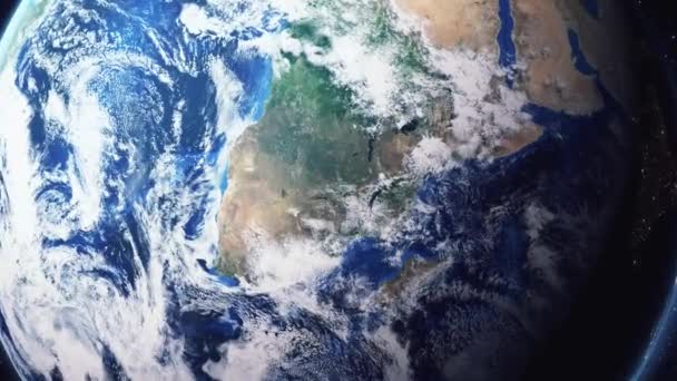 Vergrößern der Erde aus der Lusaka-Republik Sambia — Stockvideo