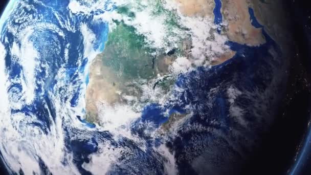 Earth zooma in Zooma ut Nicosia Cypern — Stockvideo
