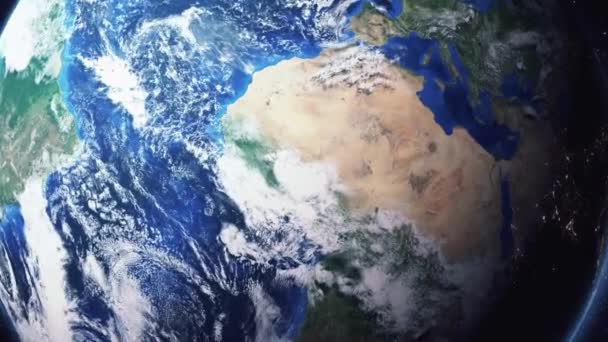 Earth zoom in Pomniejsz Ouagadougou Burkina Faso — Wideo stockowe