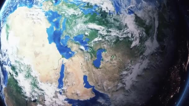 Збільшення масштабу землі в Тбілісі Грузія — стокове відео
