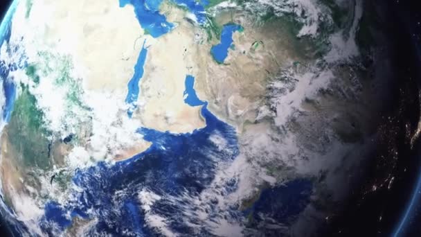 Zoom sulla Terra Ingrandisci Sultan Qaboos Muscat Oman — Video Stock