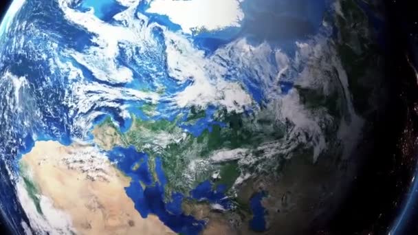 Zoom de la Tierra Ampliar Estocolmo Suecia — Vídeos de Stock