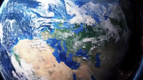Земля приближается к Австрии — стоковое видео