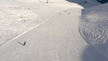Kayak kadın dağ Kayak Merkezi 4k yamacında