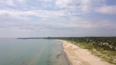 Sauble plaj eyalet parkı. Göl Huron havadan görünümü