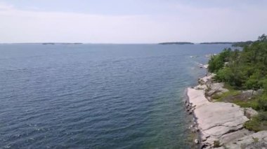 Killbear taşra parkı. Gürcistan Körfezi 'nin havadan görünüşü.